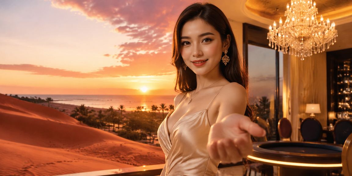 Người chơi tham gia trò chơi bài tại lễ hội ven biển Mũi Né